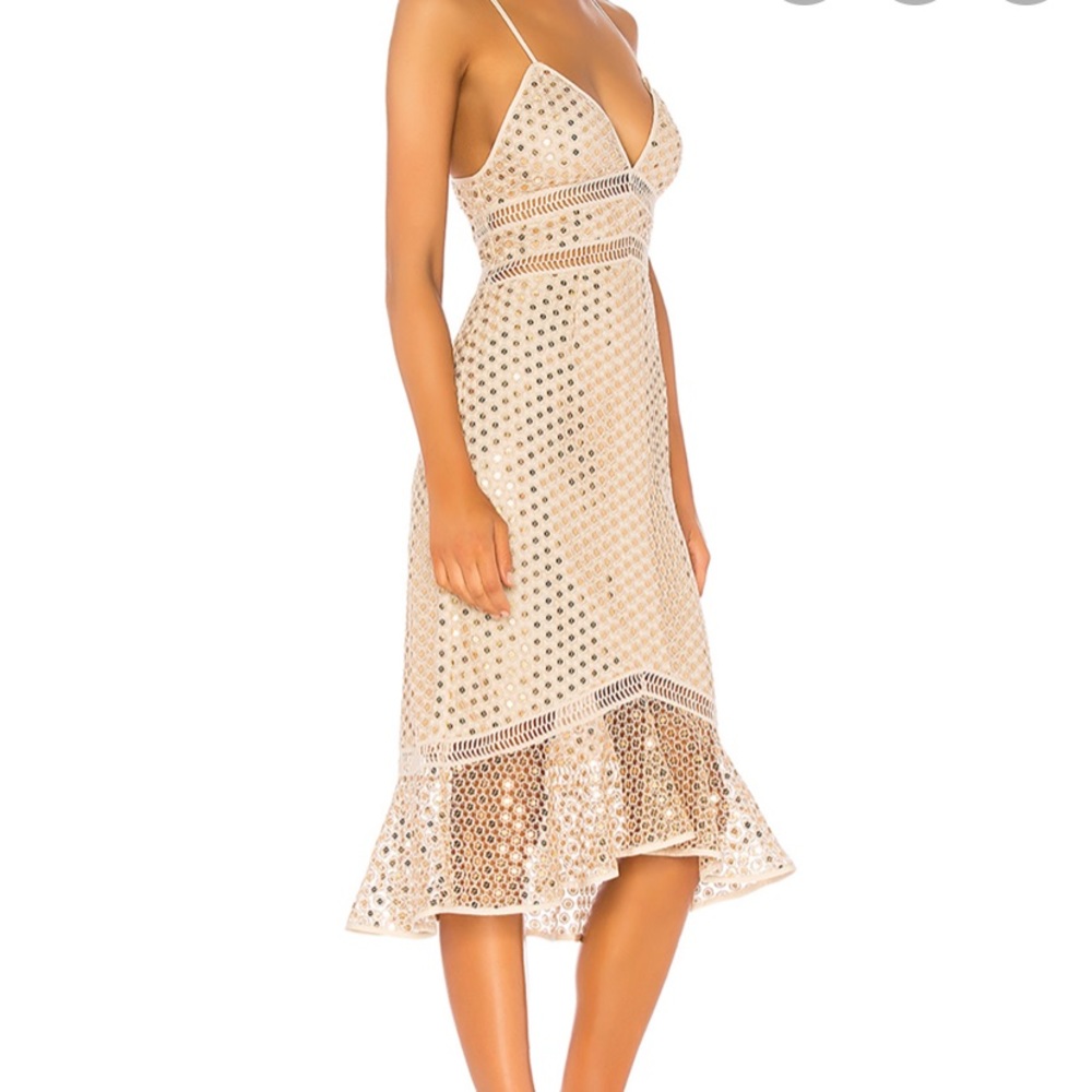 Sailor champ gold sequin dress NWT